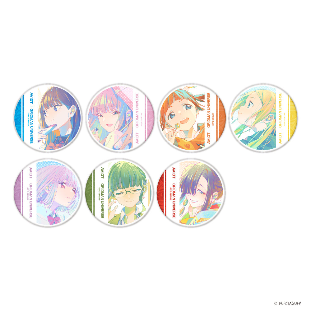 トレーディング缶バッジ A 7種 グリッドマンユニバース