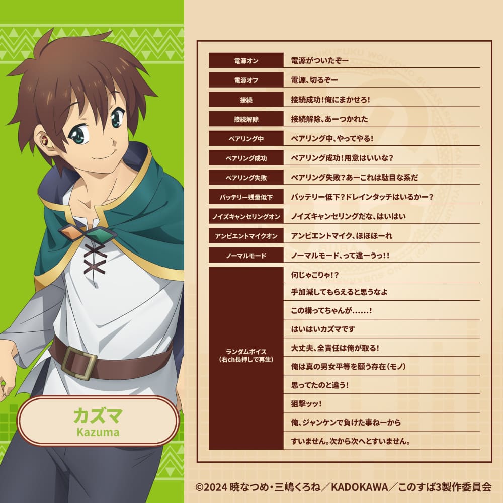 TE-D01v-KSB この素晴らしい世界に祝福を!コラボモデル PreseedJapan株式会社