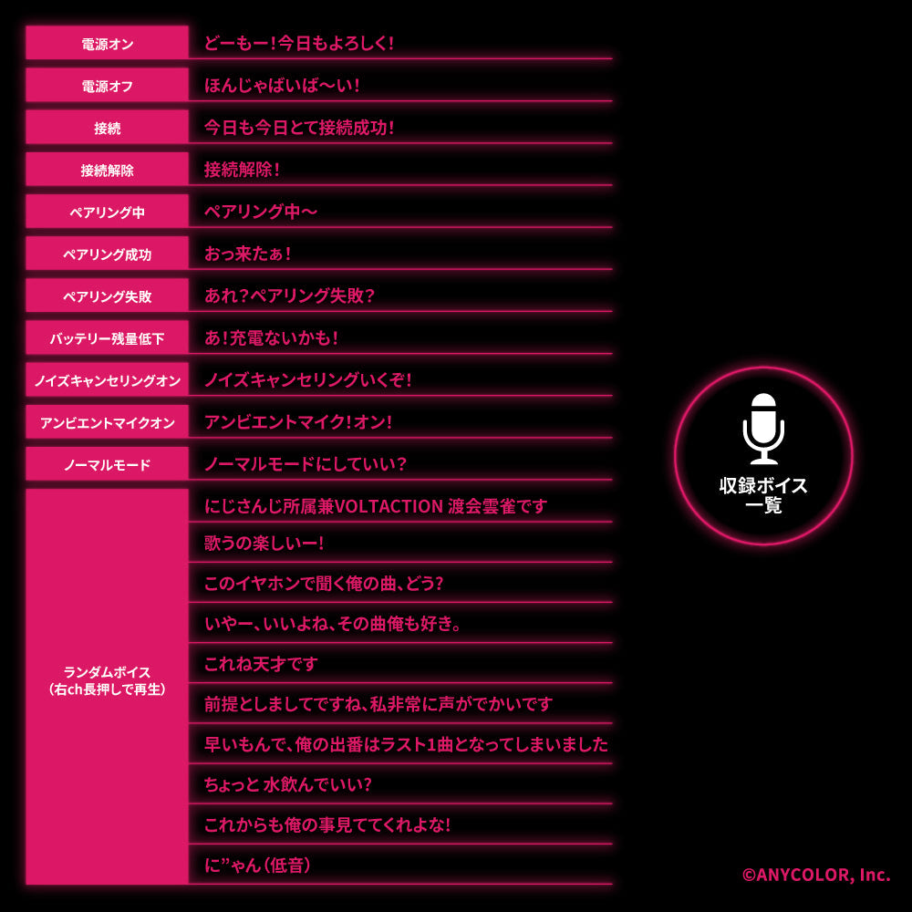 【予約終了】TE-Q3-HBR にじさんじ 渡会雲雀 コラボモデル PreseedJapan株式会社