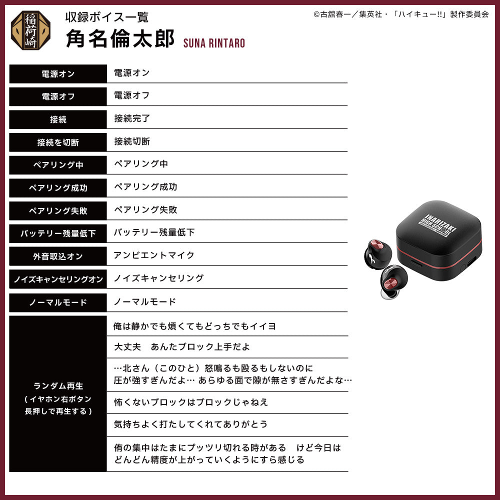 【予約】TE-Q3-HK ハイキュー!!コラボモデル|11月中旬以降順次発送