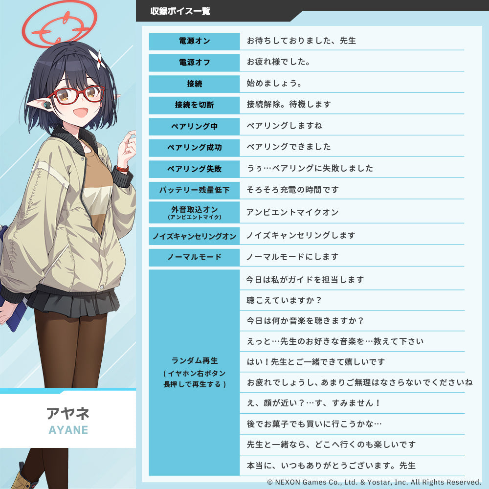 【予約】TE-V1R-BLA ブルーアーカイブ|12月中旬以降順次発送