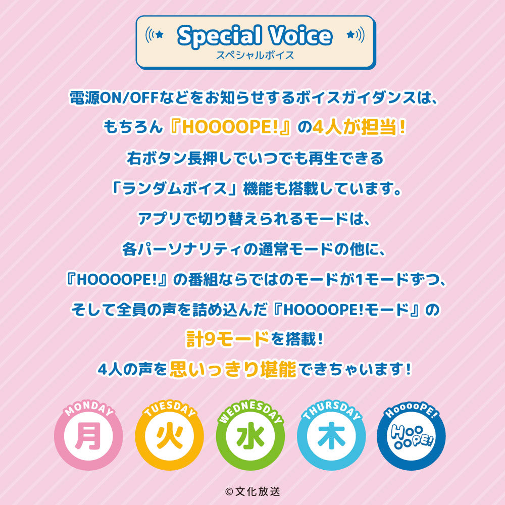 【予約】TE-V1R-HOP A&G NEXT STEP HOOOOPE! コラボモデル|4月上旬以降順次発送