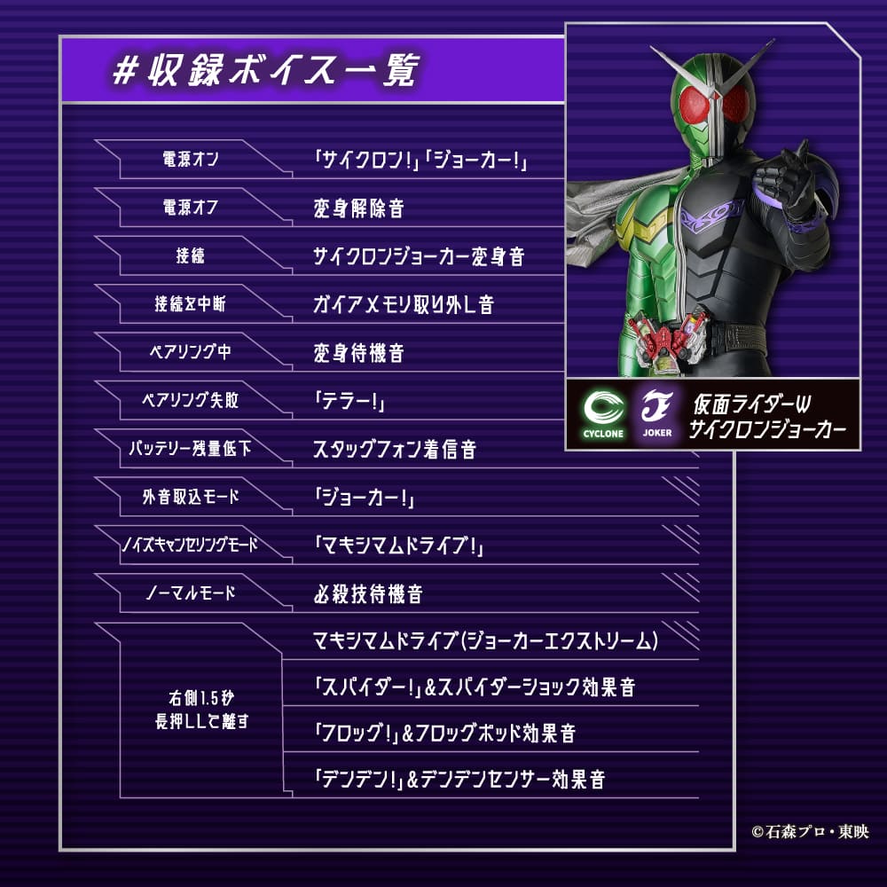 TE-V1R-WCJ 仮面ライダーW コラボモデル PreseedJapan株式会社