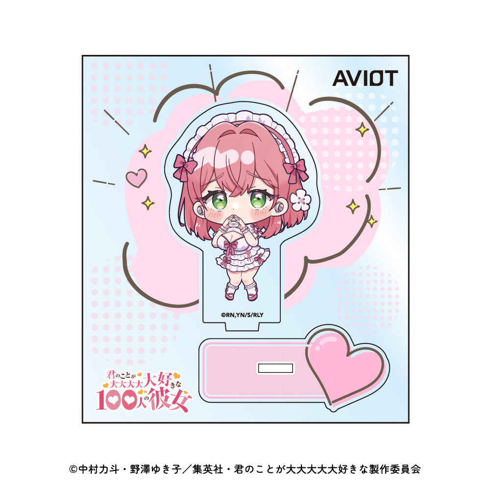 100 カノ マルイ AVIOT 銘戸芽衣 缶バッジ アクスタ ポストカード 君の