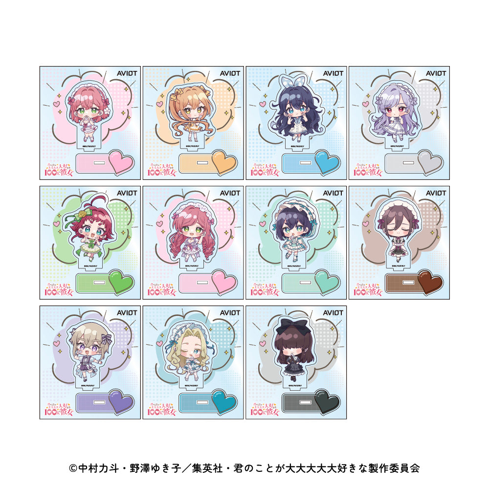 【予約】トレーディングアクリルスタンド AVIOT ミニキャラver. 君のことが大大大大大好きな100人の彼女｜12月下旬以降順次発送