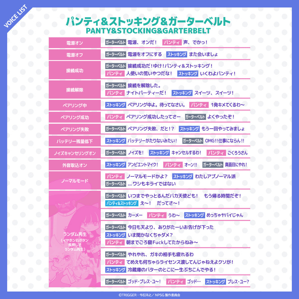 【予約】TE-Q3R-NPS パンティ&ストッキング コラボモデル｜12月下旬以降順次発送 PreseedJapan株式会社