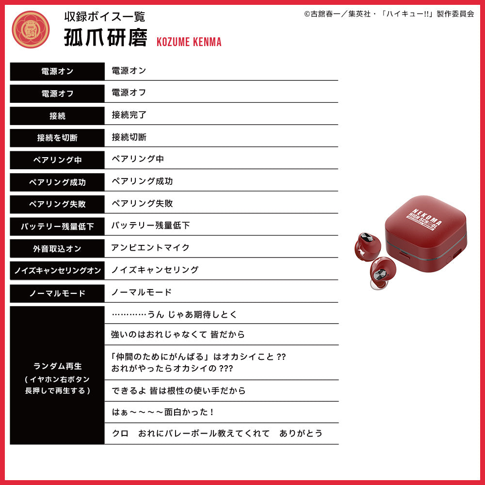 【予約】TE-Q3-HK ハイキュー!!コラボモデル｜10月下旬以降順次発送