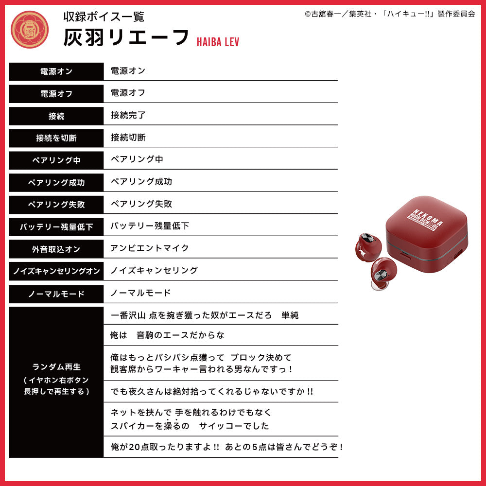 【予約】TE-Q3-HK ハイキュー!!コラボモデル｜10月下旬以降順次発送