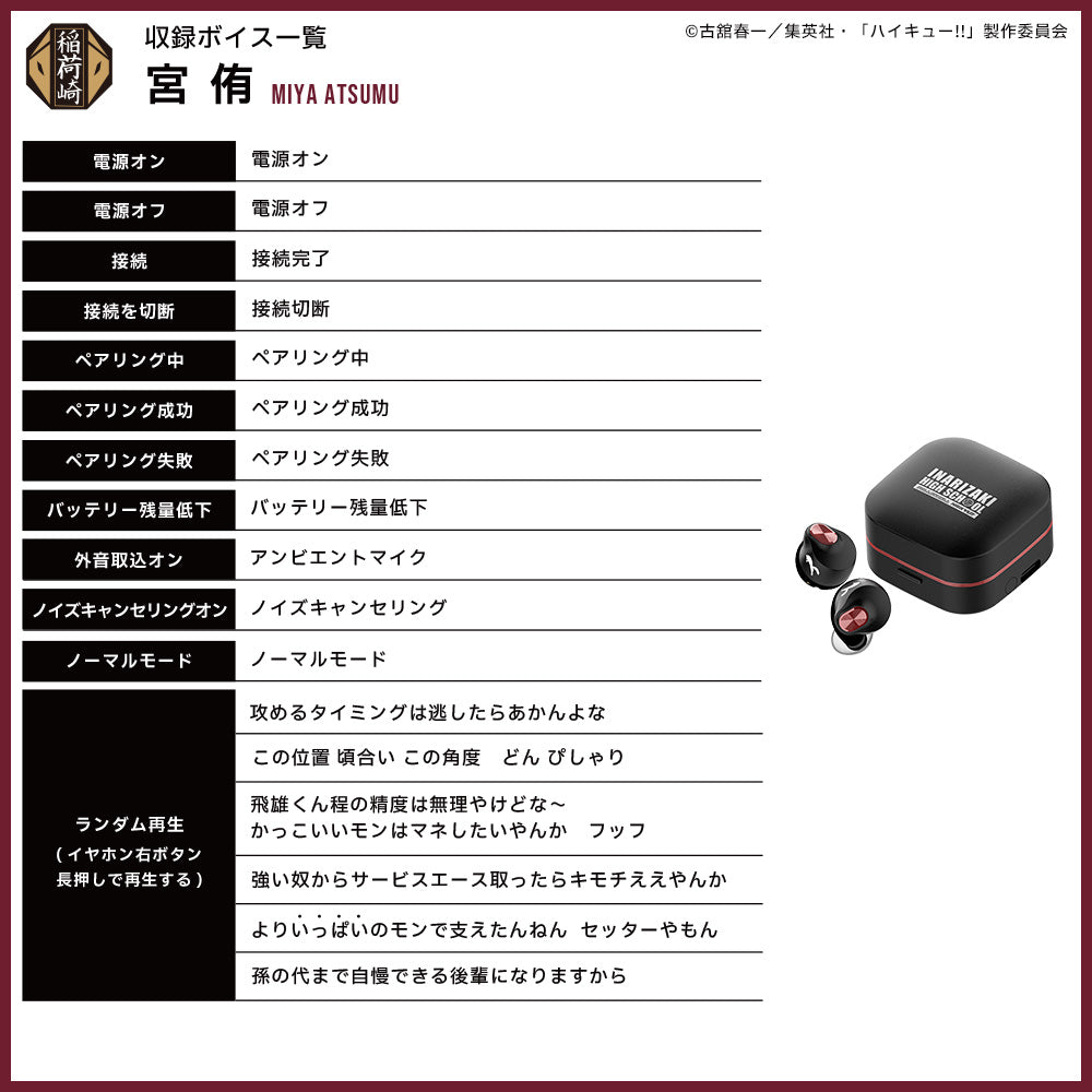 【予約】TE-Q3-HK ハイキュー!!コラボモデル｜10月下旬以降順次発送