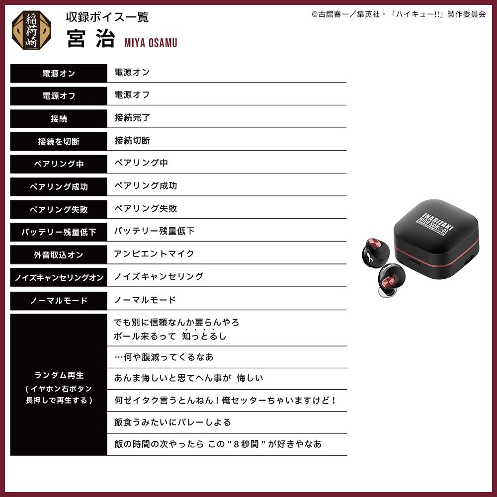 【予約】TE-Q3-HK ハイキュー!!コラボモデル｜10月下旬以降順次発送