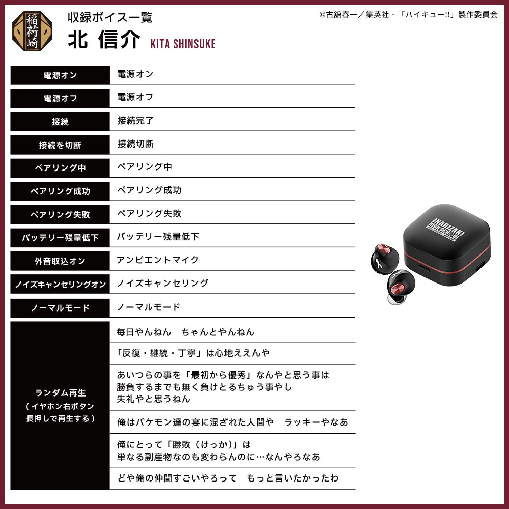 【予約】TE-Q3-HK ハイキュー!!コラボモデル｜10月下旬以降順次発送