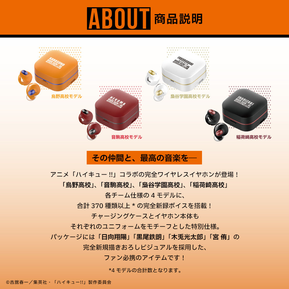 【予約】TE-Q3-HK ハイキュー!!コラボモデル｜10月下旬以降順次発送