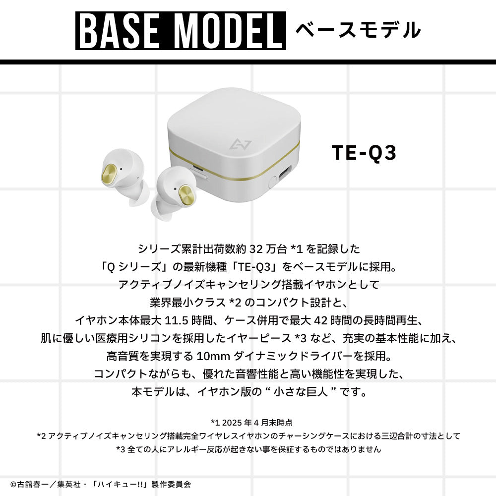 【予約】TE-Q3-HK ハイキュー!!コラボモデル｜10月下旬以降順次発送