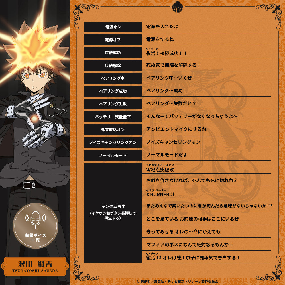 【予約】TE-Q3-RBN 家庭教師ヒットマンREBORN!コラボモデル｜11月下旬以降順次発送