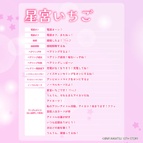 【予約】TE-V1R-AK アイカツ！コラボモデル｜8月下旬以降順次発送
