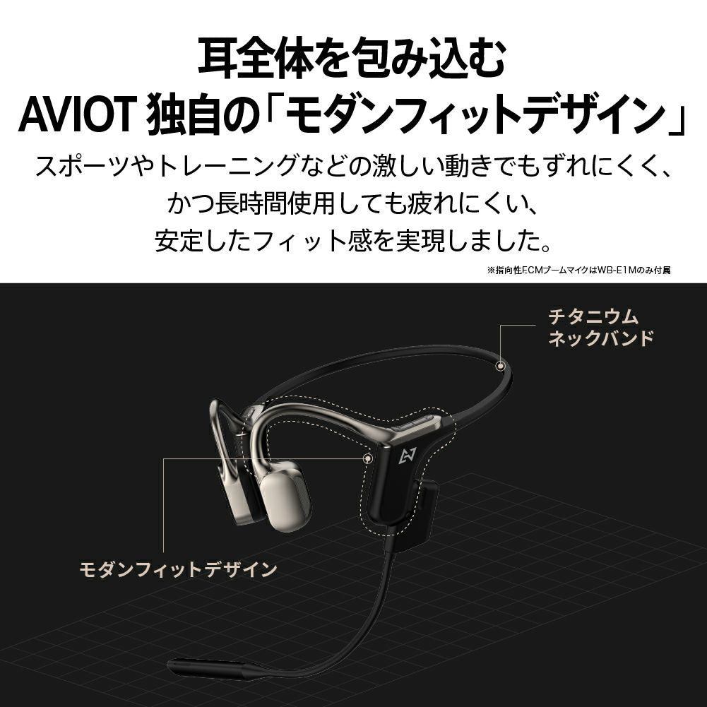 AVIOT WB-E1M 指向性ECMブームマイク同梱モデル